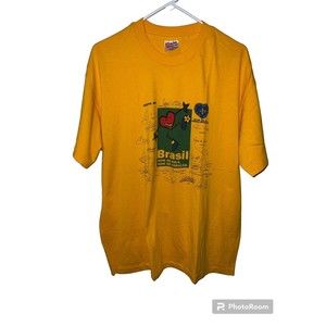 1994 World Cup: Vintage Brazil Copa 94 Signatures Art Single Stitch T-Shirt